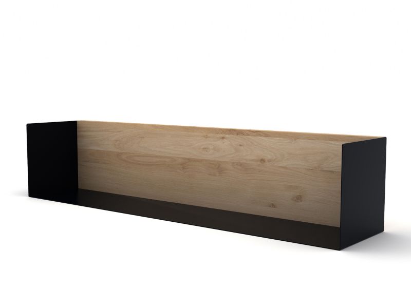 U Shelf Regal L Eiche schwarz Ethnicraft